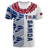 Toa Samoa Rugby T Shirt Siamupini Ula Fala White LT13 White - Polynesian Pride