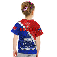 Happy Samoan Fathers Day T Shirt KID Hibiscus Mix Polynesian Pattern LT14 - Polynesian Pride