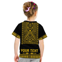 Custom Polynesian T Shirt Dashiki With Polynesian Tattoo Royal Golden Version LT14 - Polynesian Pride