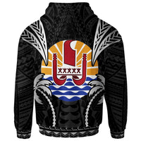 Tahiti Hoodie Blood Runs Through My Veins Style Black - Polynesian Pride