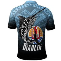 Tahiti Polo Shirt Polynesian Marlin Fish - Polynesian Pride