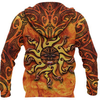 Maori Zip Hoodie Tamanuitera The Sun - Polynesian Pride