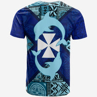 Uvea mo Futuna Dolphin Tapa Tribal Pattern T Shirt LT7 - Polynesian Pride