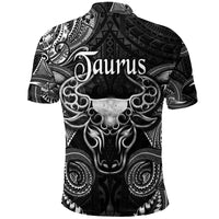 Taurus Zodiac Polynesian Polo Shirt Unique Style Black LT8 - Polynesian Pride