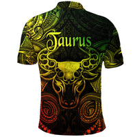 Taurus Zodiac Polynesian Polo Shirt Unique Style Reggae LT8 - Polynesian Pride