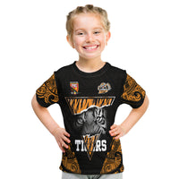 Papua New Guinea Lae Snax Tigers T Shirt Polynesian Tiger Face LT9 - Polynesian Pride