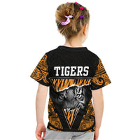 Papua New Guinea Lae Snax Tigers T Shirt Polynesian Tiger Face LT9 - Polynesian Pride