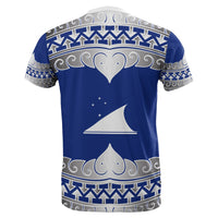 Tokelau All Over T Shirt Tokelau Wave Style - Polynesian Pride
