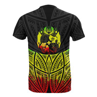 Tonga Polynesian T Shirt Reggae Pride Map and Seal - Polynesian Pride