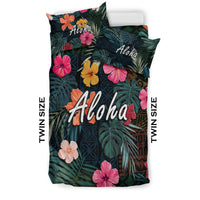 Hawaii Bedding Set Tribal Elements And Hibiscus Version LT9 - Polynesian Pride