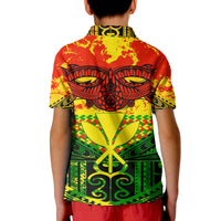 Hawaiian Tribal Kanaka Maoli Polo Shirt Reggae Polynesian Version LT9 - Polynesian Pride