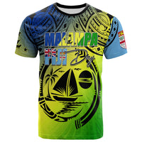 Malampa Fiji Day T Shirt Flags Mix Style LT7 Art - Polynesian Pride