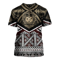 Polynesian Pride T Shirt Samoa T Shirt Samoa Masi Dobby Coat Of Arms - Polynesian Pride
