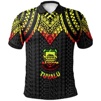 Tuvalu Polo Shirt Polynesian Armor Style Reagge Unisex Reggae - Polynesian Pride