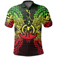 Vanuatu Polo Shirt Vanuatuan Coat Of Arms Map Polynesian Tattoo Reggae Unisex Reggae - Polynesian Pride