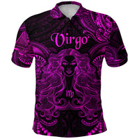 Virgo Zodiac Polynesian Polo Shirt Unique Style Pink LT8 - Polynesian Pride