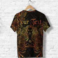 Custom Virgo Zodiac Polynesian T Shirt Unique Style Gold LT8 - Polynesian Pride