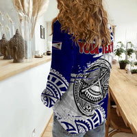 (Custom Personalised) American Samoa Independence Day Womens Casual Shirt Polynesian Special Version LT14 - Polynesian Pride