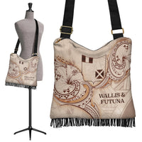 Wallis and Futuna Boho Handbag - Hibiscus Flowers Vintage Style - Polynesian Pride