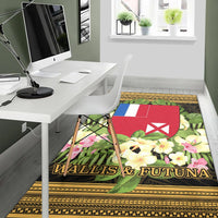 Wallis and Futuna Area Rug - Polynesian Gold Patterns Collection - Polynesian Pride