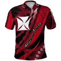 Wallis et Futuna Polo Shirt Artsy Style Black LT9 Adult Black - Polynesian Pride