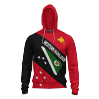 Papua New Guinea Hoodie Western Highlands Province Unisex Red - Polynesian Pride