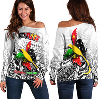 Papua New Guinea And Southern Highlands Province Off Shoulder Sweater LT6 - Polynesian Pride