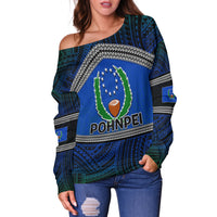 (Custom Personalised) Pohnpei Women's Off Shoulder Polynesian Patterns LT6 - Polynesian Pride