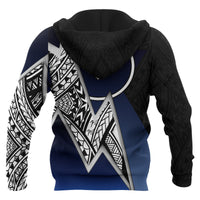 Yap Micronesian Zip up Hoodie White Lighting Piece - Polynesian Pride