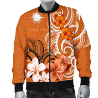 Custom Marshall Islands Personalised Men's Bomber Jacket - Marshallese Spirit - Polynesian Pride