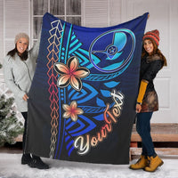 Yap Custom Personalised Premium Blanket - Vintage Tribal Mountain - Polynesian Pride