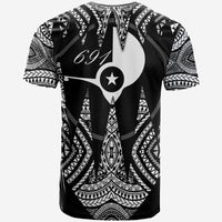 Yap T Shirt Micronesian Teeth Shark Style White - Polynesian Pride