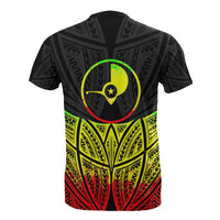 Yap Polynesian T Shirt Reggae Pride Map and Seal - Polynesian Pride