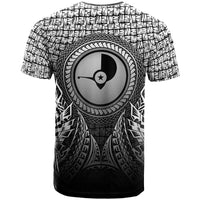 Yap Micronesian T Shirt Circle Pattern Black - Polynesian Pride