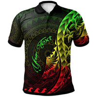Cook Islands Polo Shirt Custom Polynesian Pattern Style Reggae Color Unisex Reggae - Polynesian Pride