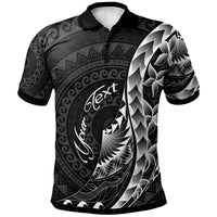 Chuuk Polo Shirt Custom Polynesian Pattern Style Unisex Black - Polynesian Pride