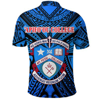 Kolisi Apifoou College Polo Shirt Tonga Blue - Polynesian Pride