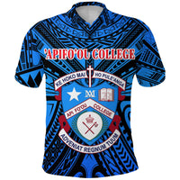 Kolisi Apifoou College Polo Shirt Tonga Blue - Polynesian Pride