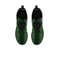 Ireland Celtic Leather Boots - Dragon & Claddagh Cross - Polynesian Pride