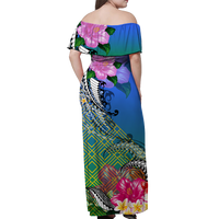 South Sea Islanders Kanakas Hibiscus Polynesian Matching Dress and Hawaiian Shirt LT2 - Polynesian Pride