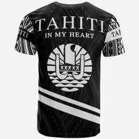 Tahiti T Shirt In My Heart Style Polynesian Patterns - Polynesian Pride