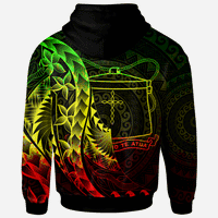 Tokelau Zip Hoodie Polynesian Pattern Style Reggae Color - Polynesian Pride