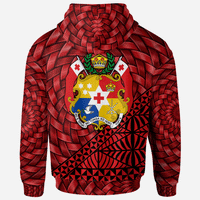 Tonga Zip Hoodie Neiafu Tapa Patterns With Bamboo - Polynesian Pride