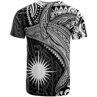 Marshall Islands T Shirt Humpback Whale & Coat of Arms White - Polynesian Pride