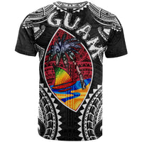 Guam T Shirt Custom Guam Independence Day Wish You A Very Happy Independence Day With Polynesian Patterns LT10 - Polynesian Pride