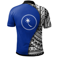 Chuuk Custom Polo Shirt Coat Of Arm and Polynesian Patterns - Polynesian Pride