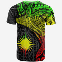 Marshall Islands T Shirt Humpback Whale & Coat of Arms Reggae - Polynesian Pride