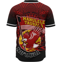 American Samoa Baseball Shirt - Manulele Tausala Nuuuli (Ver 2) - Polynesian Pride