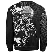 Federated States of Micronesia Sweatshirt - Turtle With Polynesian Waves - Polynesian Pride