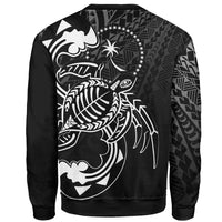 Chuuk State Sweatshirt - Turtle With Polynesian Waves - Polynesian Pride
